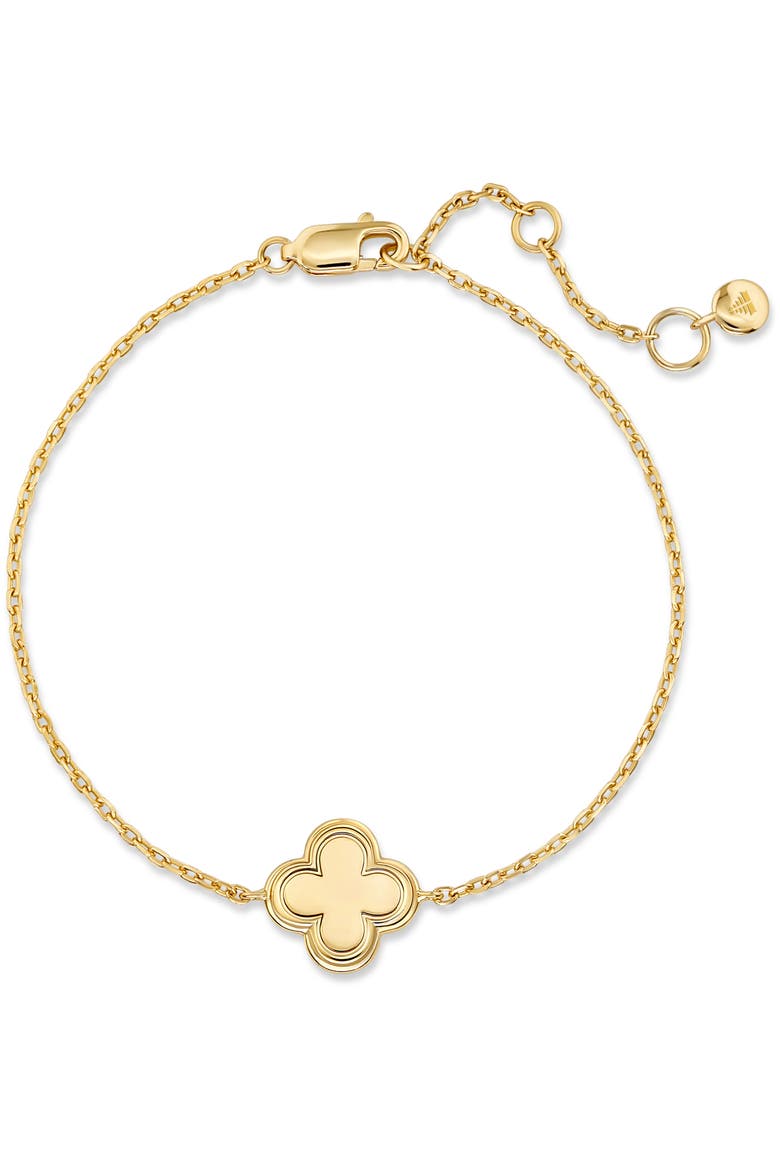 Clover Chain Bracelet in Gold Plated Sterling Silver, Main, color, Yellow Gold
