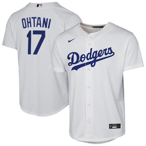 Nike Kids' Youth  Shohei Ohtani White Los Angeles Dodgers Home Replica Player Jersey