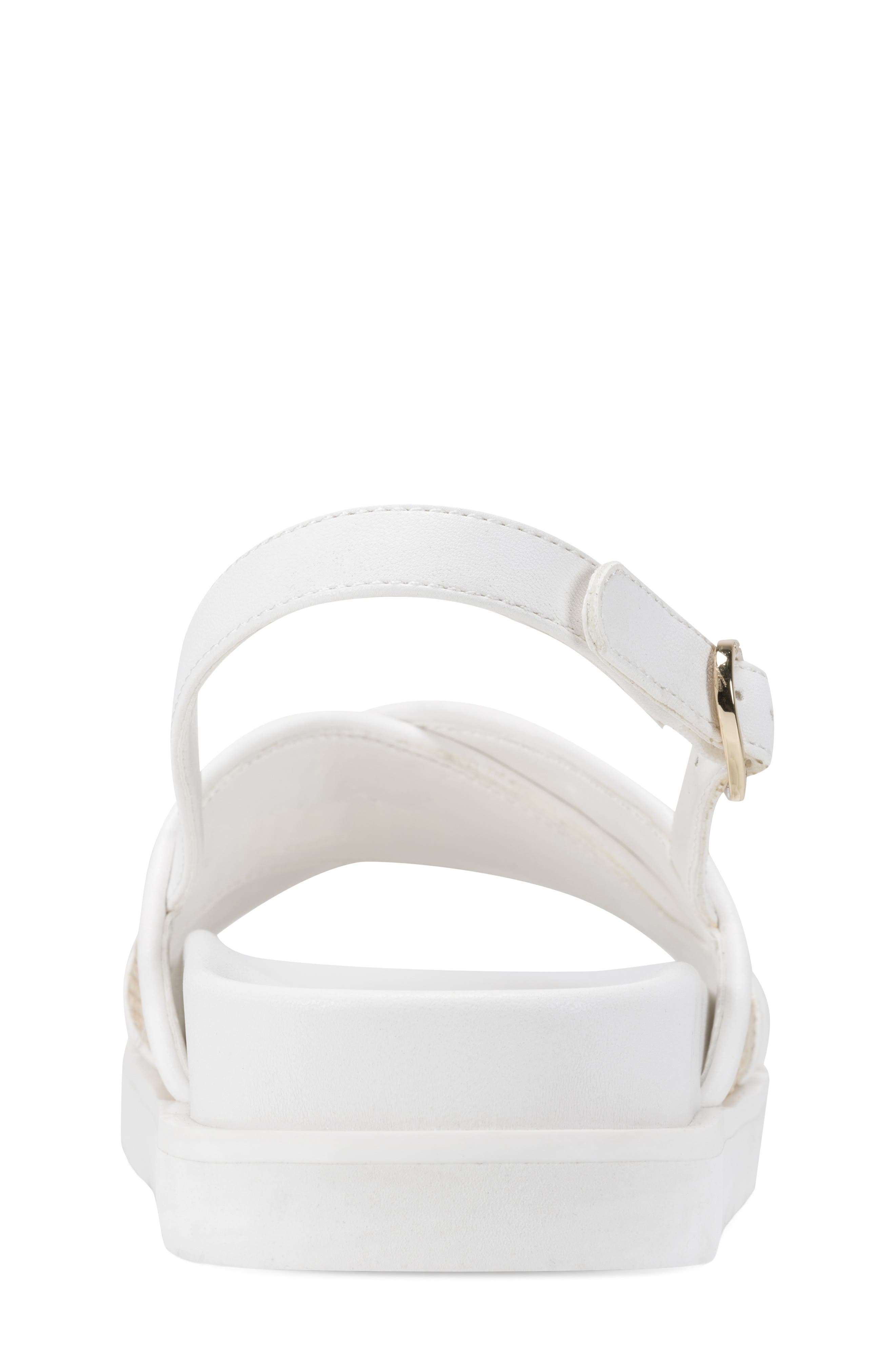 KARL LAGERFELD PARIS Harlan Embellished Slingback Sandal, Alternate, color, Natural/ Bright White