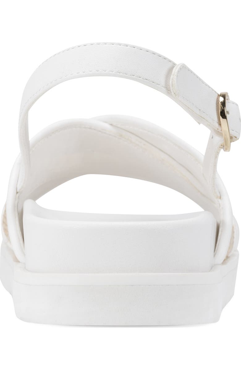 KARL LAGERFELD PARIS Harlan Embellished Slingback Sandal, Alternate, color, Natural/ Bright White