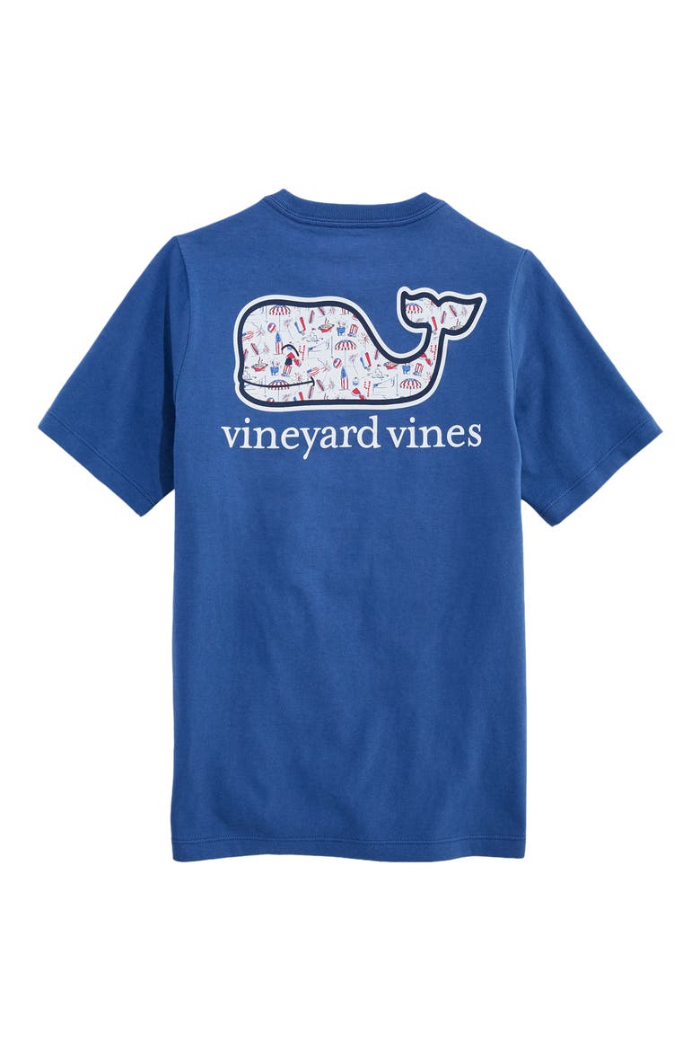 Kids' Beach Day Whale Graphic Cotton T-Shirt, Alternate, color, MOONSHINE