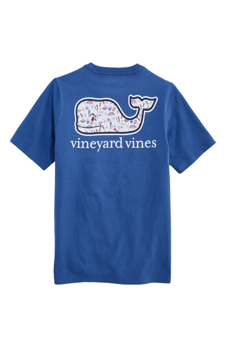 vineyard vines Kids' Beach Day Whale Graphic Cotton T-Shirt, Alternate, color, Moonshine
