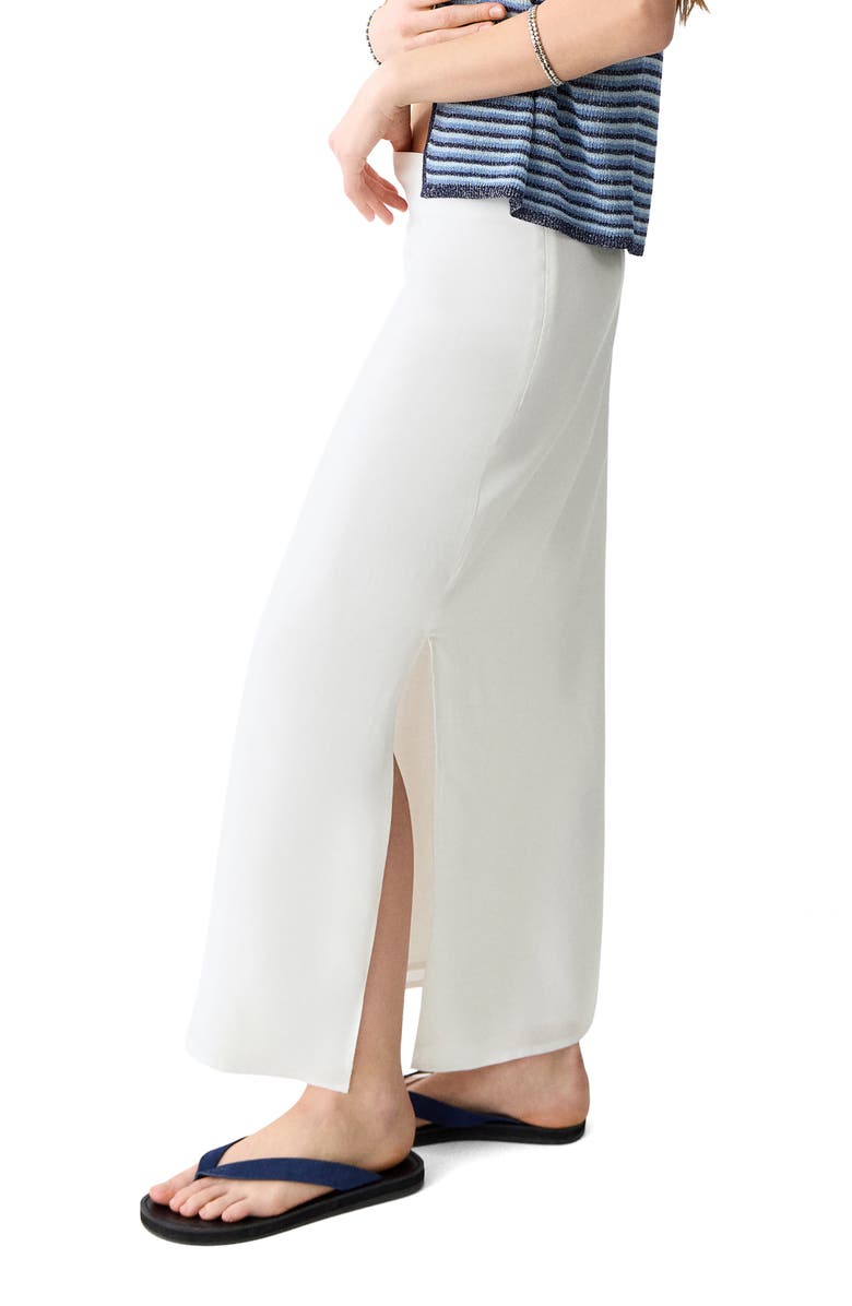 MANGO TEEN Side Slit Midi Skirt, Alternate, color,
