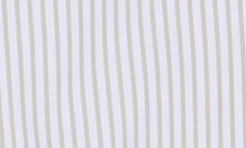 Rag & Bone Becca Stripe Crop Poplin Button-up Shirt In Moss Strip