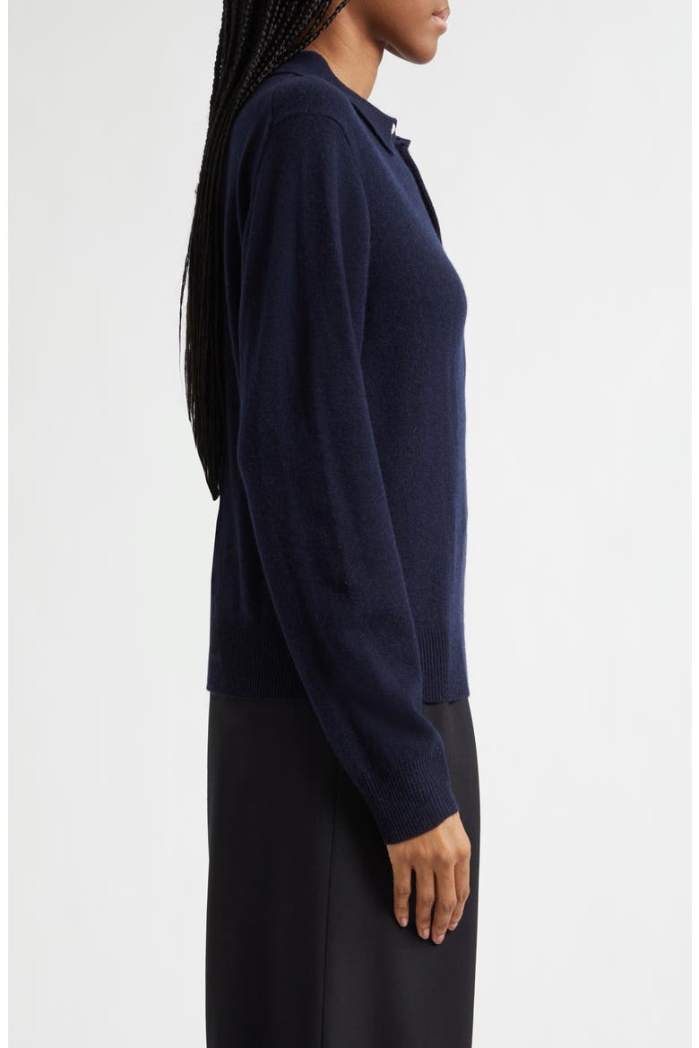 Wool & Cashmere Polo Sweater, Alternate, color, NAVY
