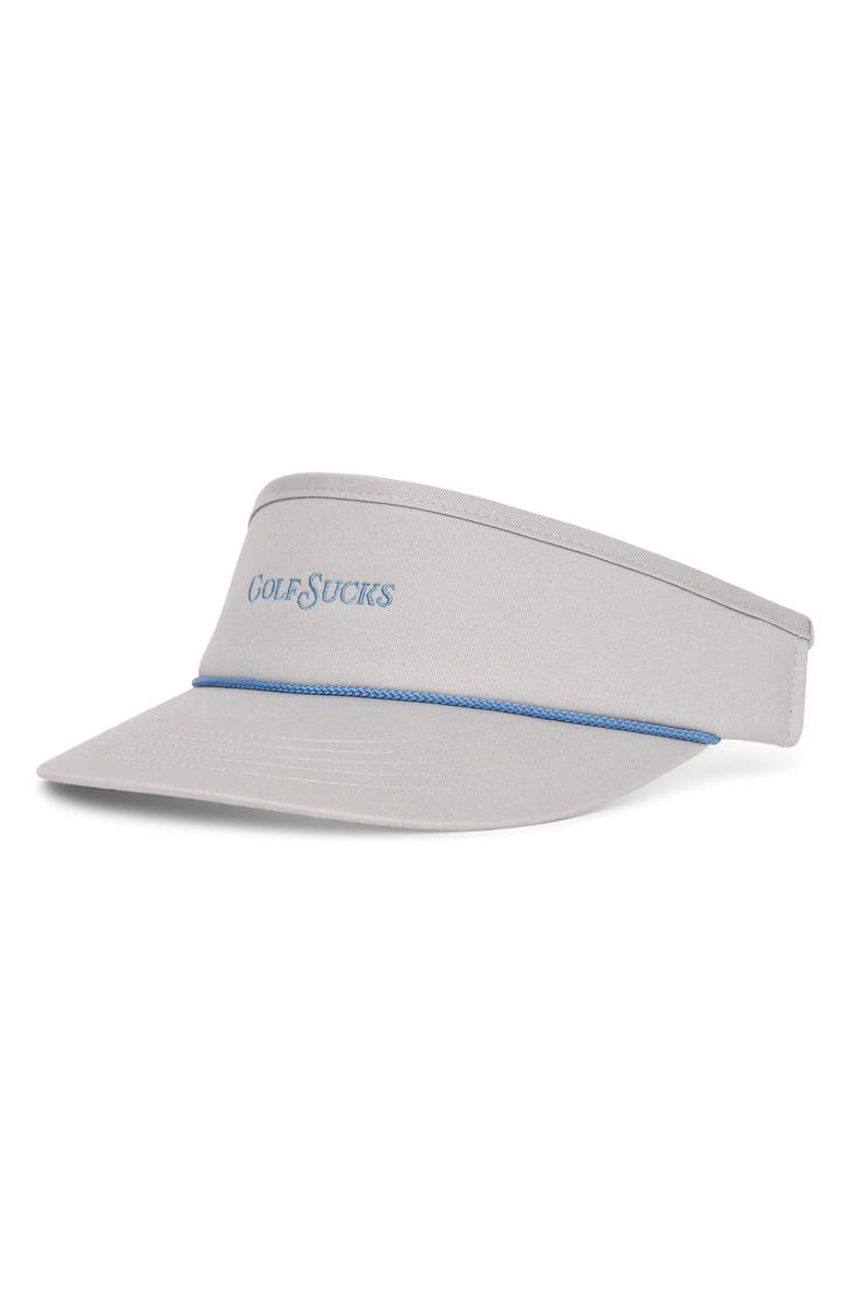 TravisMathew Weekend Agenda Visor, Main, color, Heather Grey