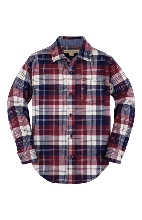 Baby Boys' Organic Flannel Shirt, Infant
