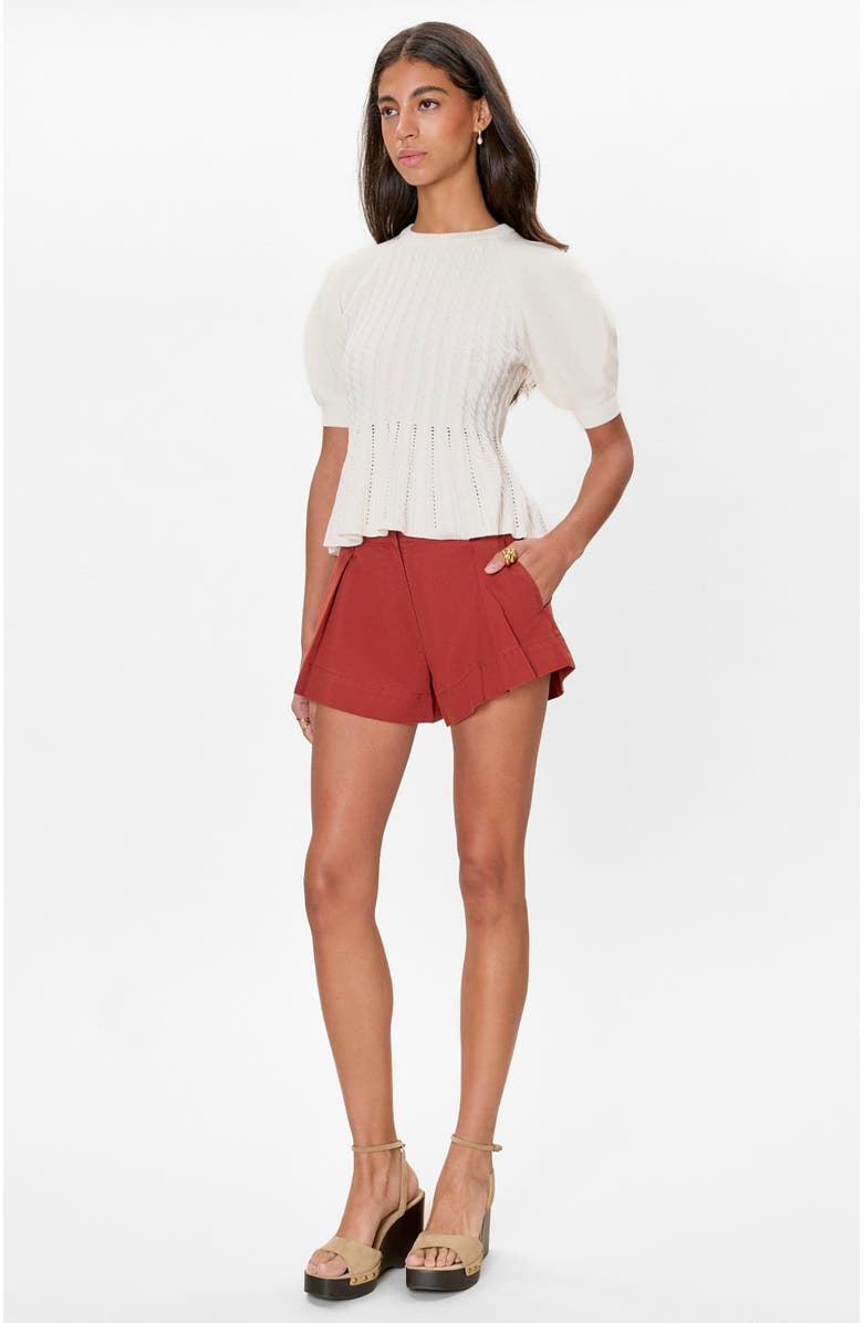 Rebecca Taylor Ella Knit Sweater, Alternate, color, Ivory