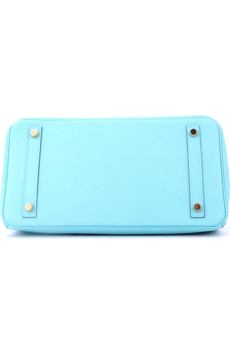 Pre-Owned Hermes Birkin Handbag Blue Epsom with Gold Hardware 30, Alternate, color, Bleu Atoll