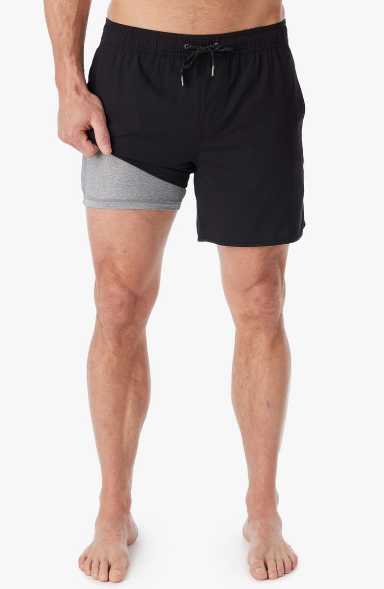 Fair Harbor The Anchor Swim Trunks, Alternate, color, Black