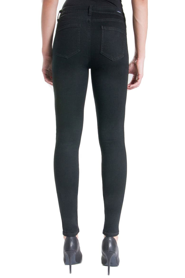 Liverpool Jeans Company Abby Mid Rise Soft Stretch Skinny Jeans, Alternate, color, BLACK RINSE