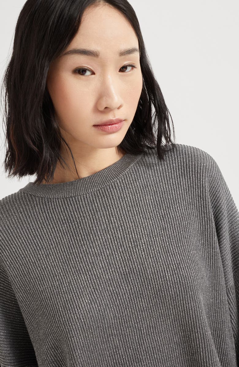 Brunello Cucinelli Vanisé sweater, Alternate, color, Silver