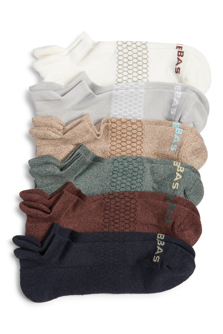 Assorted 6-Pack Ankle Socks, Main, color, SOFT WHITE SAGE MIX