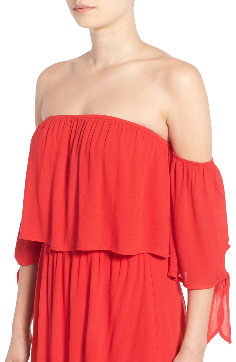 Dee Elly dee elle Off the Shoulder Dress, Alternate, color, 