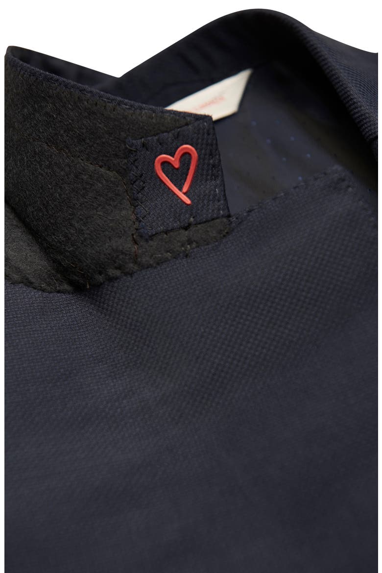 Navy Double Twist 130s Wool Blazer, Alternate, color, BLUE
