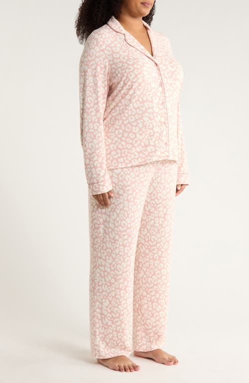 Nordstrom Brushed Hacci Pajamas In Pink