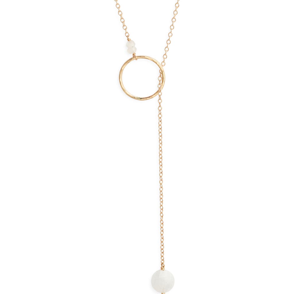 Nashelle Gwyneth Semiprecious Toggle Necklace In Gold