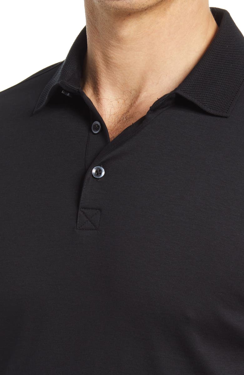 Robert Barakett Men's Georgia Pima Cotton Polo, Alternate, color, Black