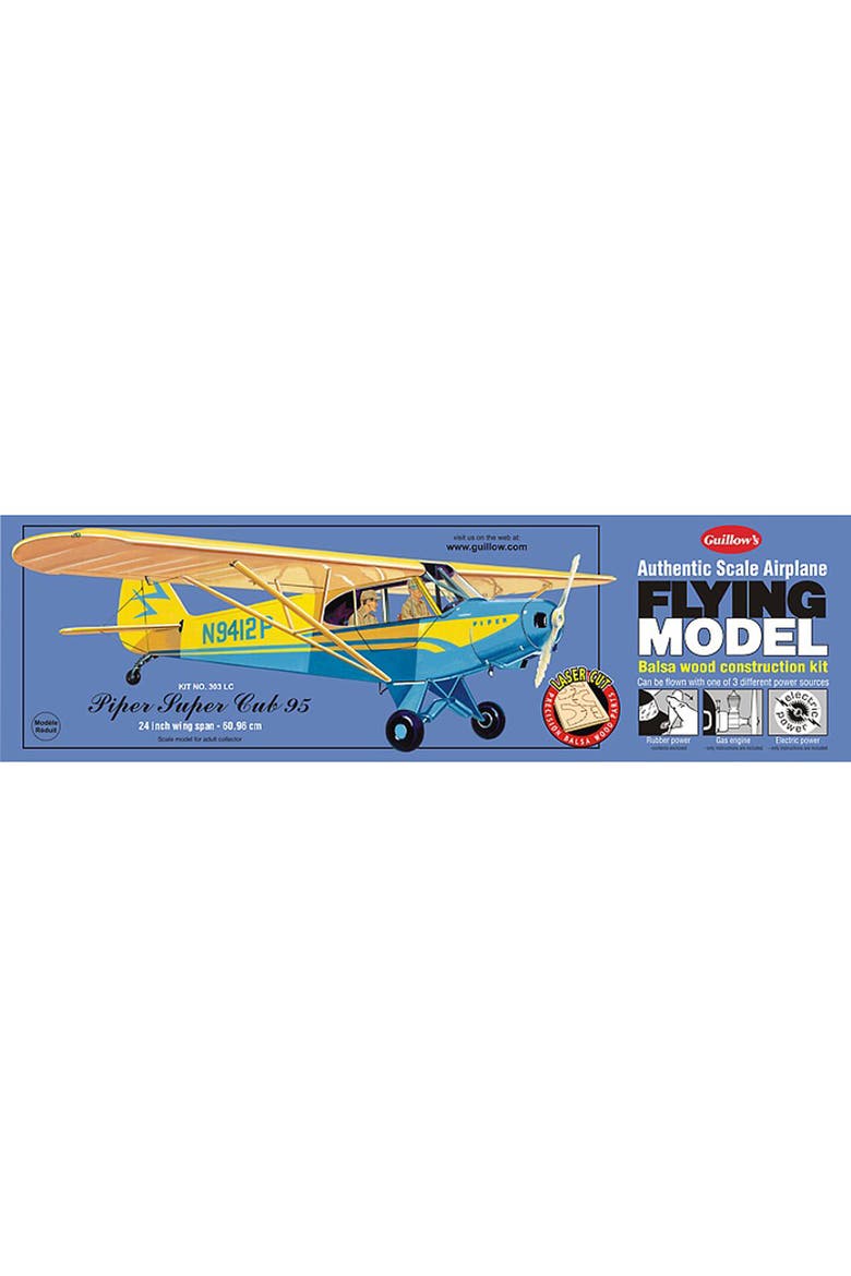 Piper Super Cub 95 Laser Cut Model Kit, Alternate, color, Multicolored