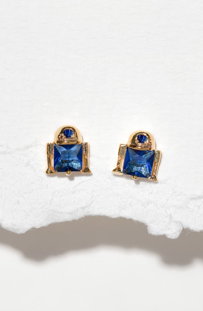 Girls Crew Star Wars R2D2 Stud Earrings, Alternate, color, Gold