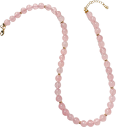 Little Sky Stone Chloe Rose Quartz Beaded Necklace