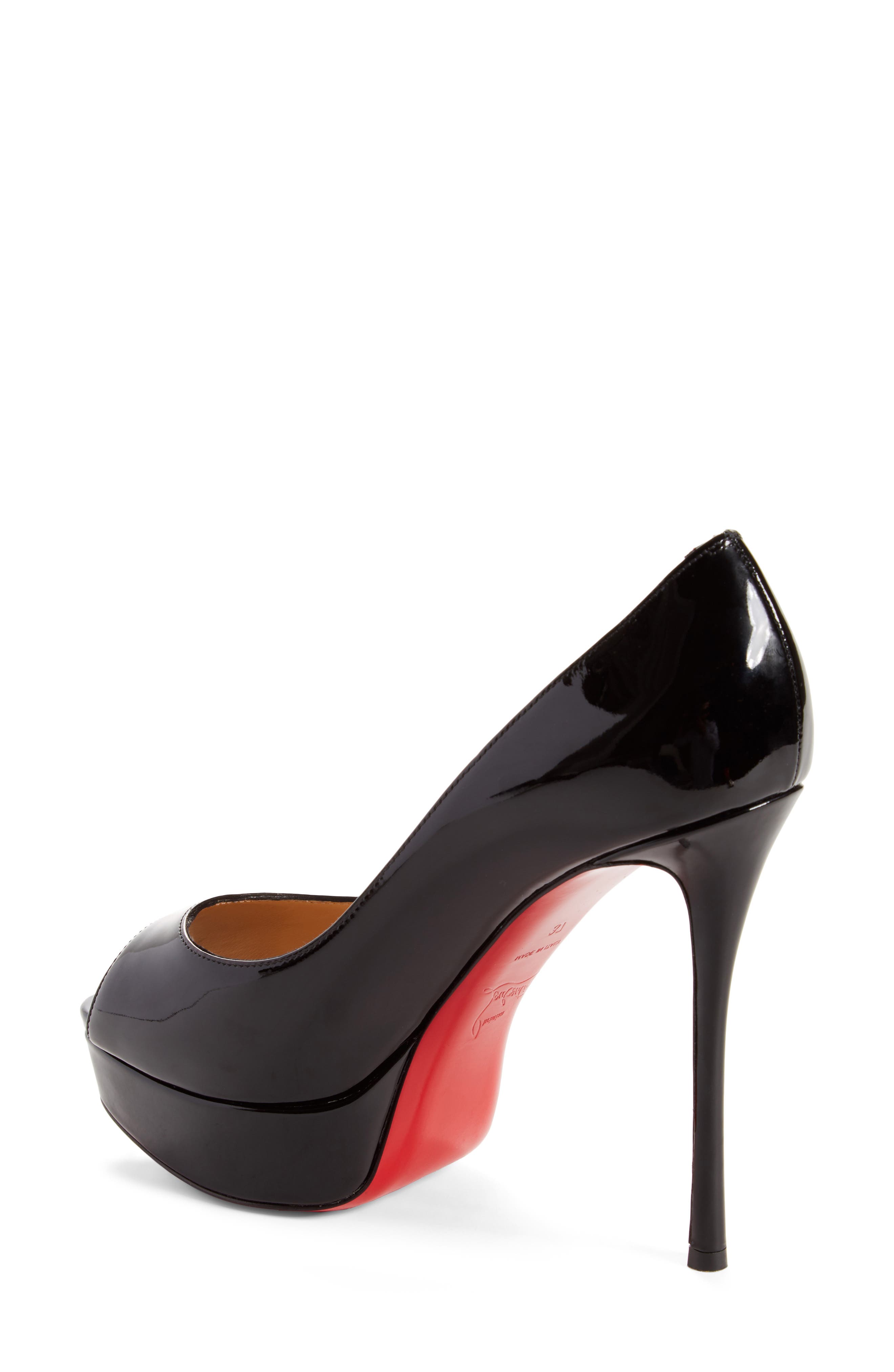 Christian Louboutin Fetish Peep Toe Platform Pump, Alternate, color, 