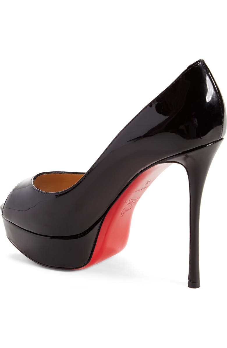 Christian Louboutin Fetish Peep Toe Platform Pump, Alternate, color,