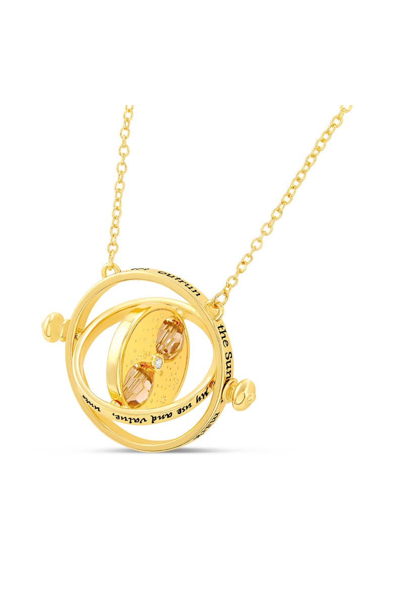 HARRY POTTER Hermione Time Travel Magical Hourglass Rotating Necklace, 22", Main, color,