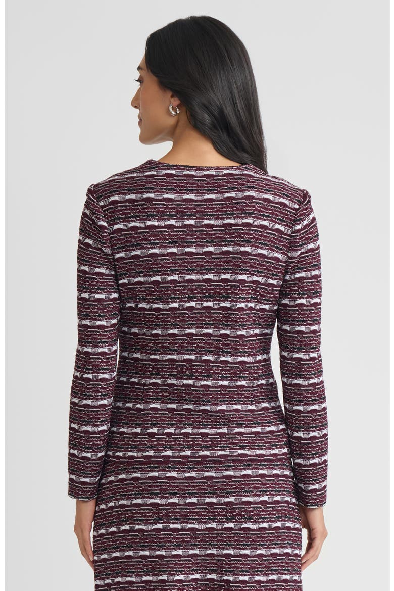 Tailored Multi-Stitch Jacquard Knit jacket, Alternate, color, Midnight Violet/Lunar Rock