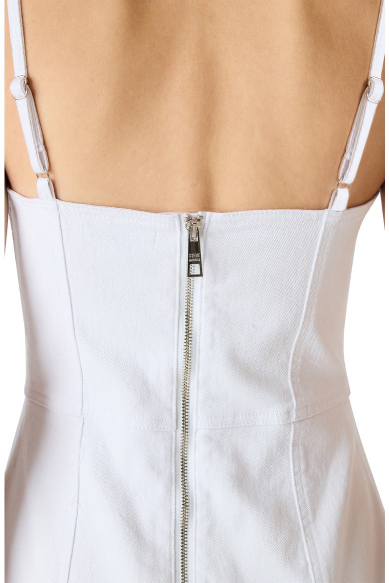 Gisella Denim Minidress, Alternate, color, WHITE
