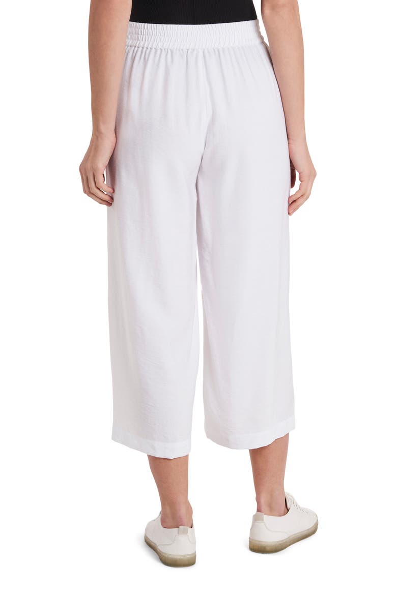 Rumple Satin Crop Wide Leg Pants, Alternate, color, ULTRA WHITE