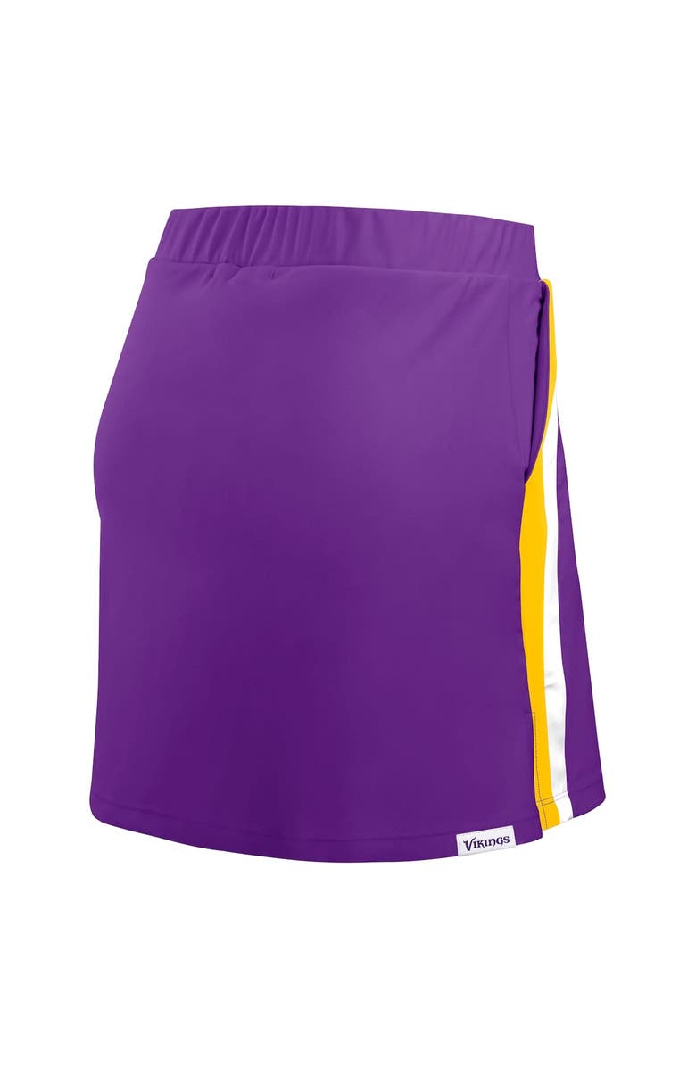 WEAR by Erin Andrews Women's WEAR by Erin Andrews Purple Minnesota Vikings Stripe Skort, Alternate, color, Purple