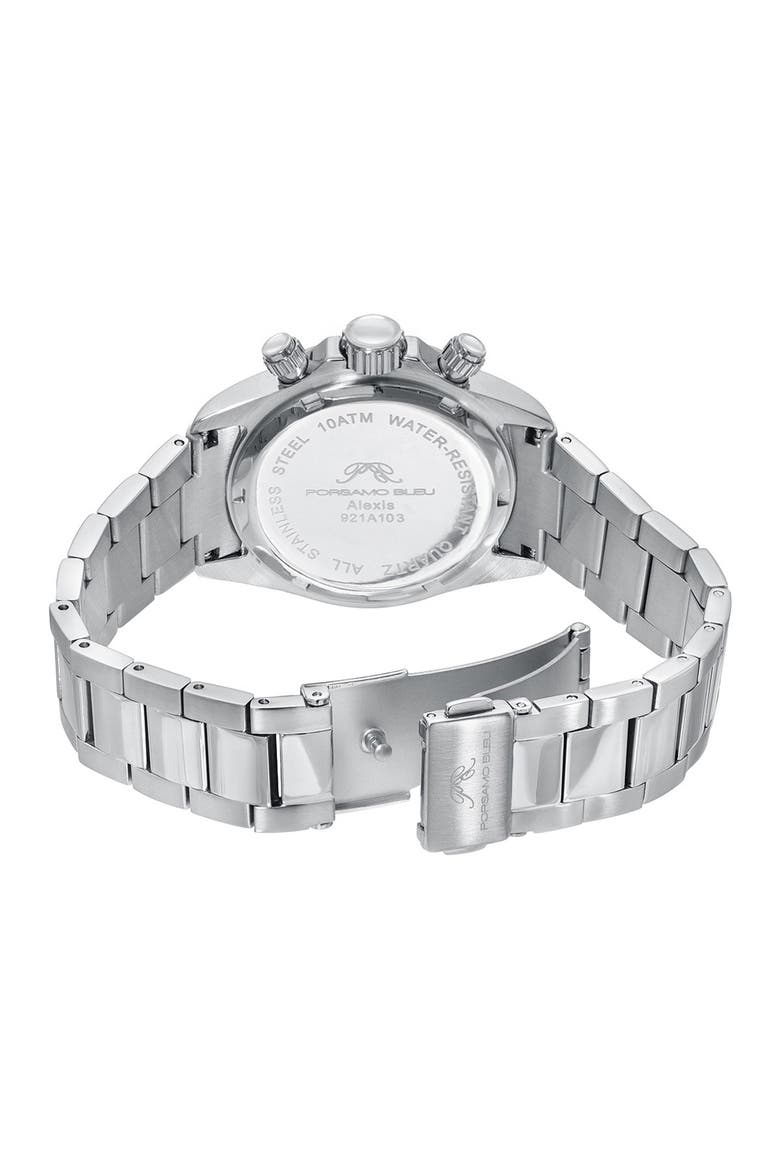 Alexis Multi-Function Bracelet Watch, 37mm, Alternate, color, SILVER-WHITE