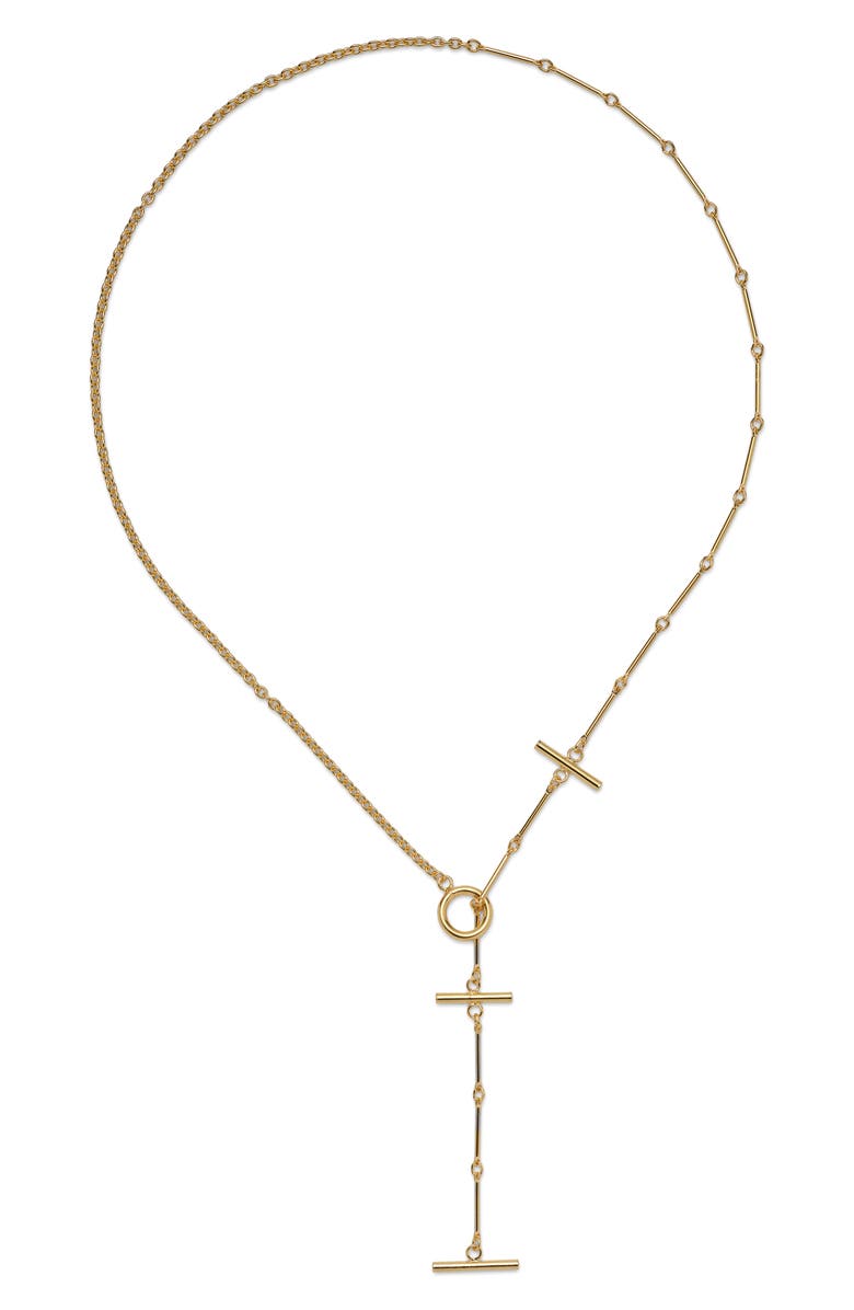 Lady Grey Triplet Toggle Y-Necklace, Main, color, Gold
