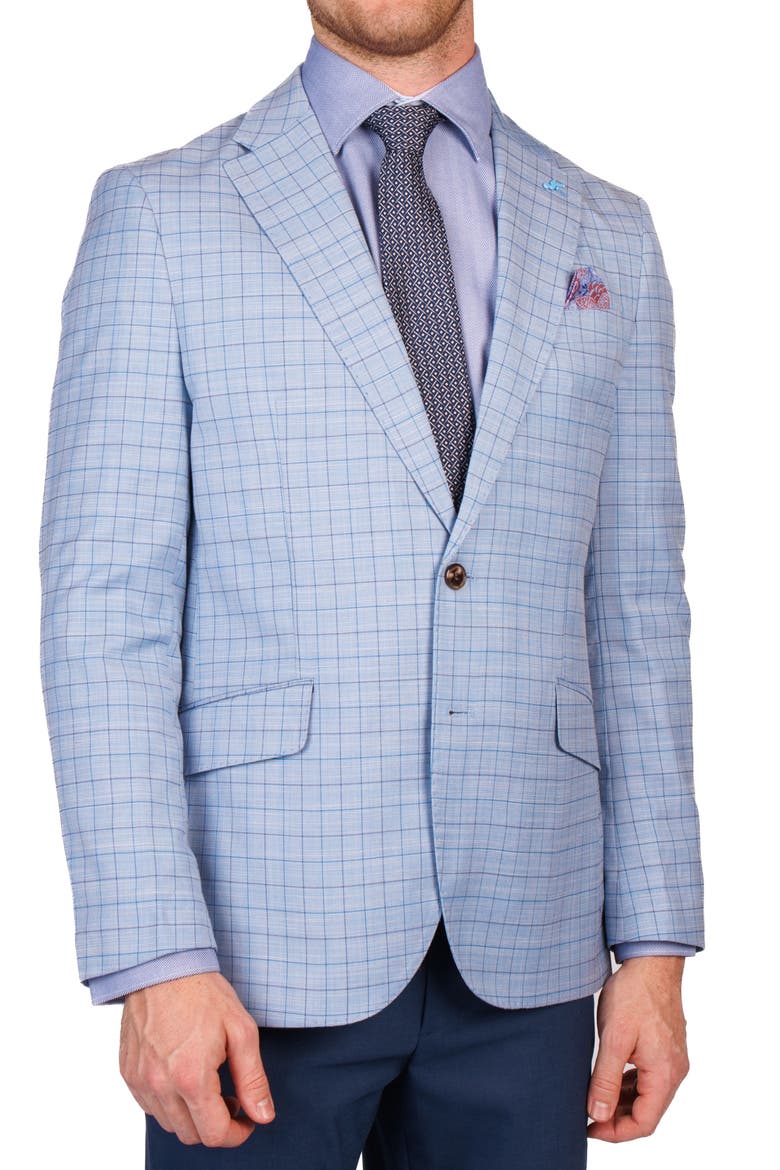 Check Sport Coat, Alternate, color, BLUE
