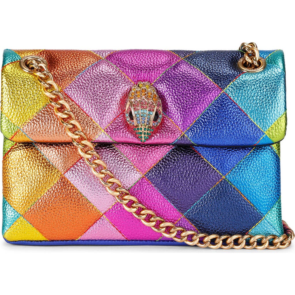 Kurt Geiger London Mini Kensington Leather Crossbody Bag In Multi
