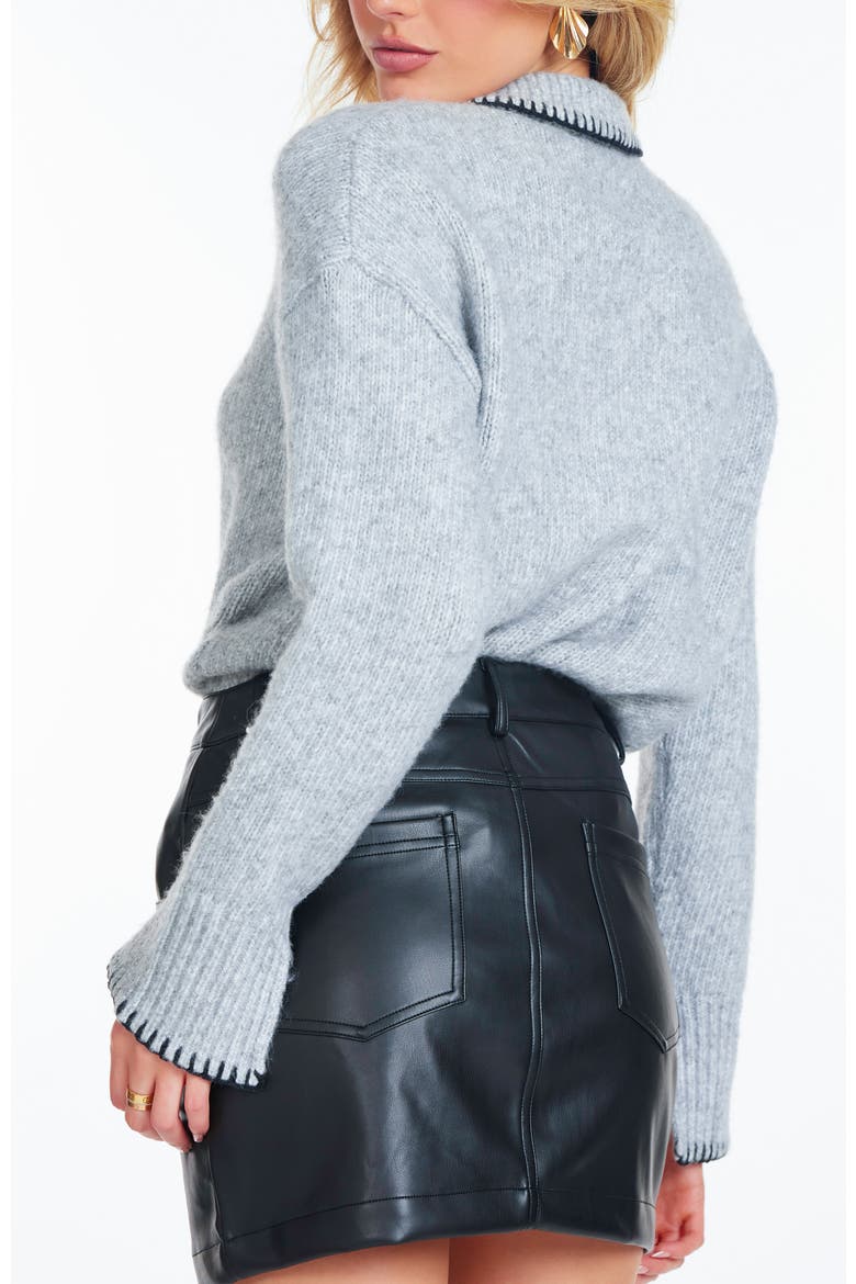 Heritage Whipstitch Sweater, Alternate, color, Grey