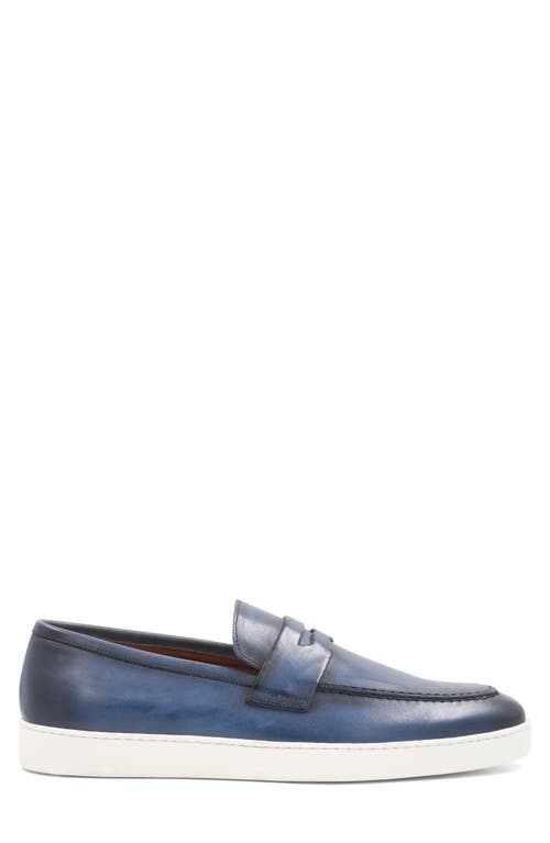 Bruno Magli Prato Penny Loafer In Navy