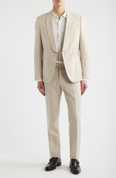 Huge Slim Fit Wool & Linen Suit