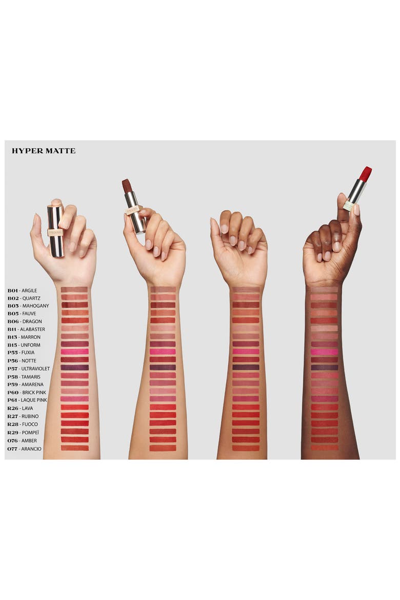 Monochrome Hyper Matte Refillable Lipstick, Alternate, color, P56 NOTTE - Deep berry