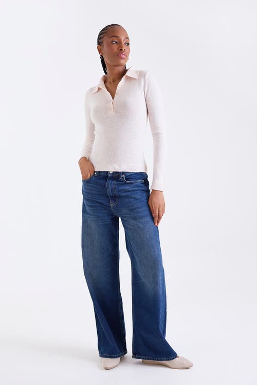 1982 Amaya Long Sleeve Button Polo Top