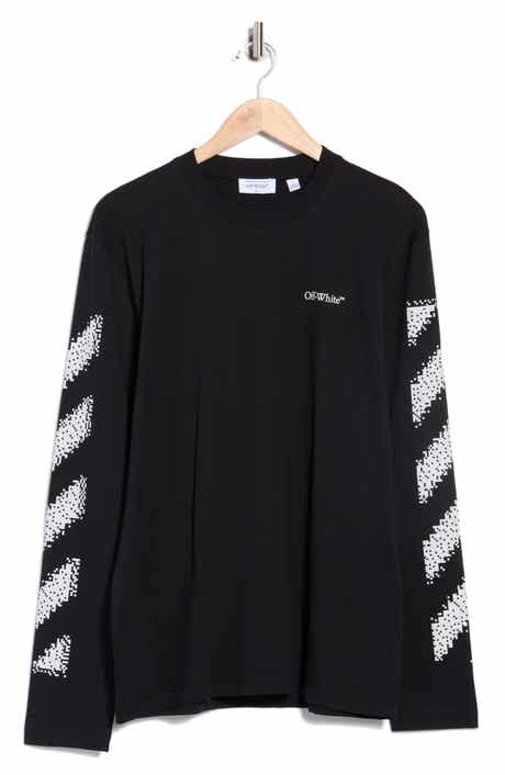 Off-White Pixel Diagonal Skate Long Sleeve T-Shirt