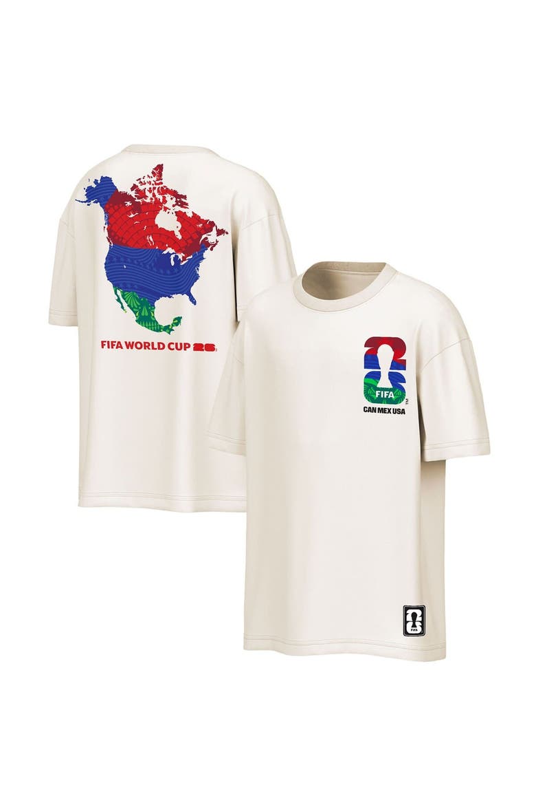 Men's Outerstuff Natural 2026 FIFA World Cup North America Oversized T-Shirt, Main, color, Natural