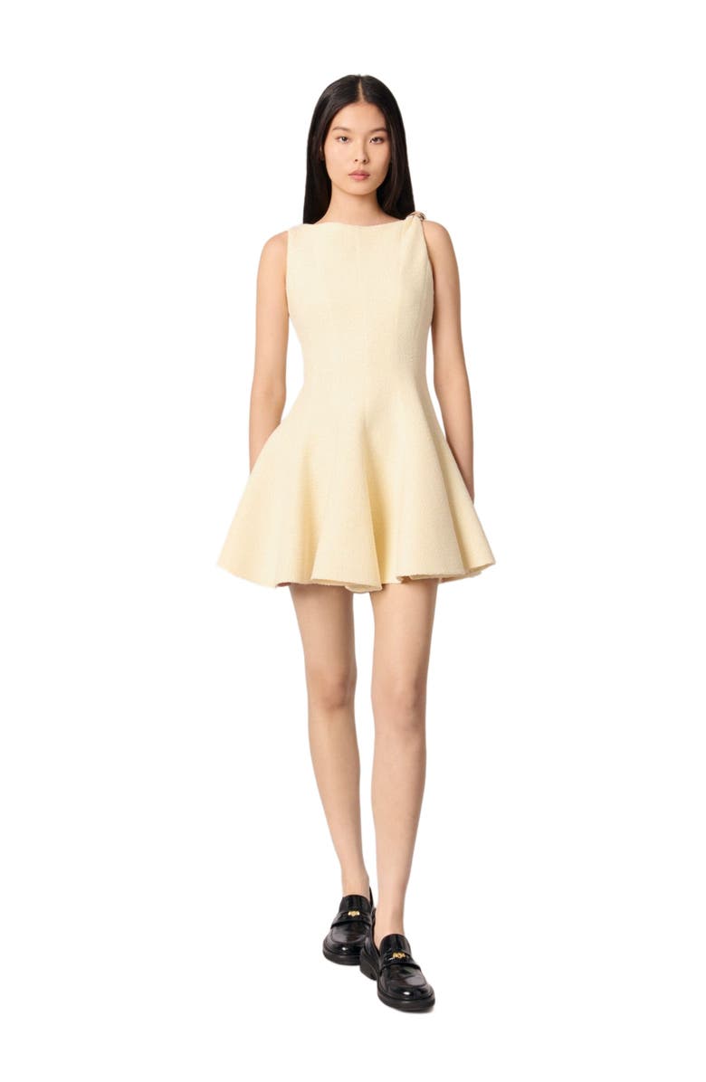 maje Mini tweed dress, Main, color, 