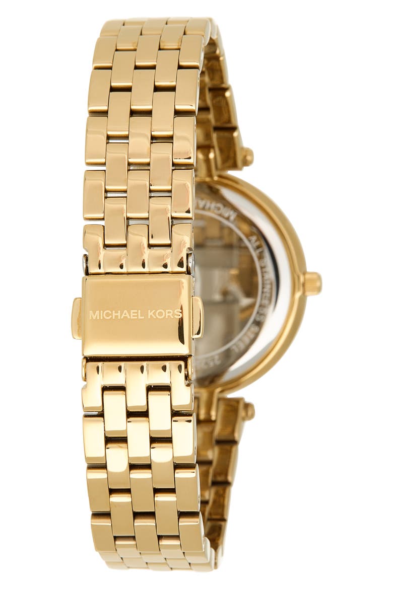 'Mini Darci' Round Bracelet Watch, 33mm, Alternate, color, GOLD
