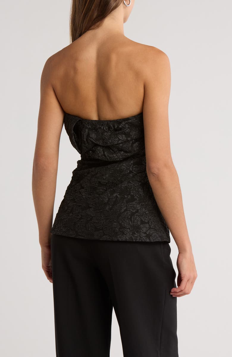 Simkhai Gael Popover Strapless Top, Alternate, color, Black