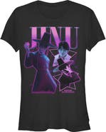KPop Demon Hunters Junior's Jinu Saja Collage Short Sleeve Graphic T-Shirt