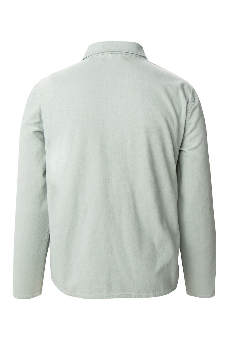Pilot Flight Cotton Canvas Shirt Jacket, Alternate, color, SAGE