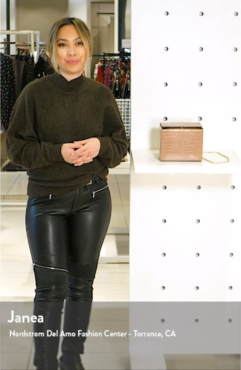 Meg Boxy Faux Leather Crossbody Bag, sales video thumbnail
