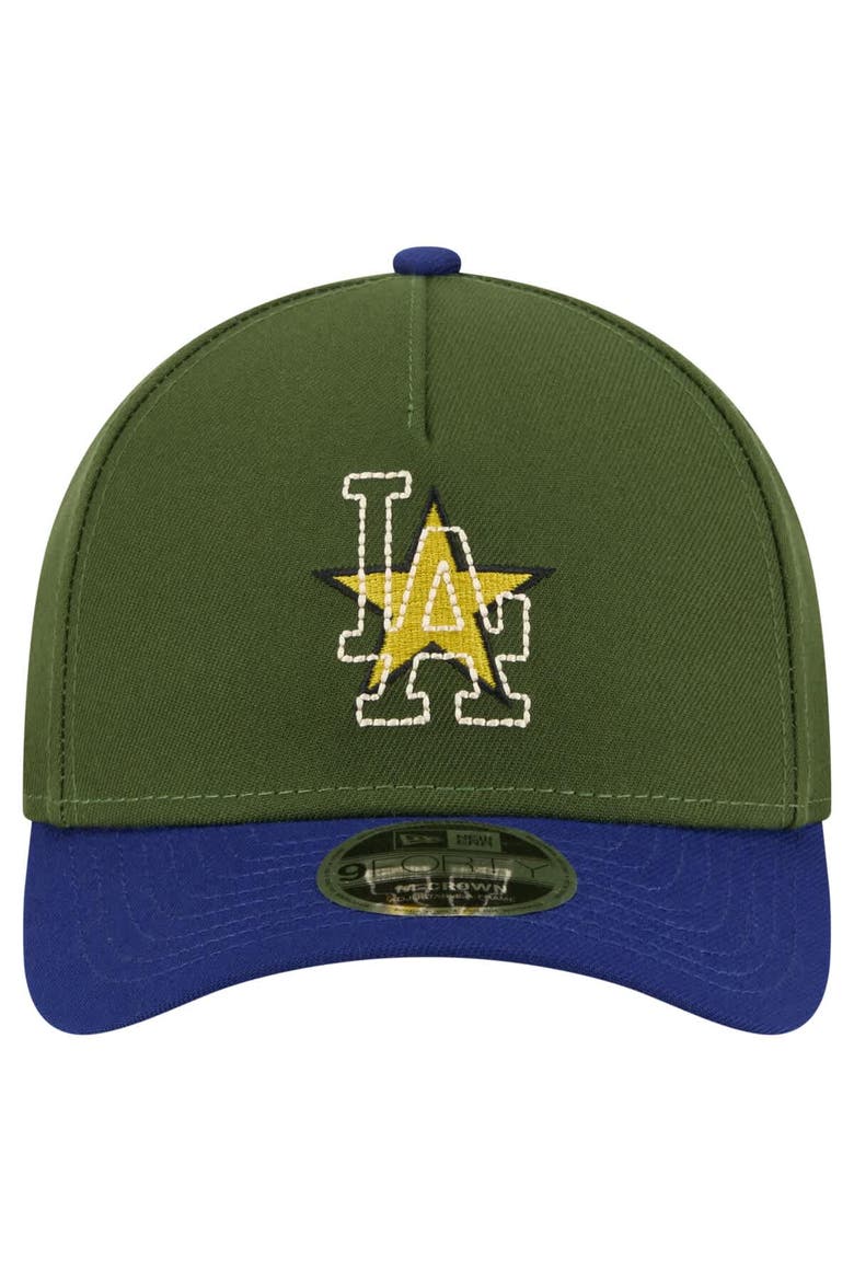 Men's New Era Dark Green Los Angeles Dodgers City Feature 9FORTY A-Frame Adjustable Hat, Alternate, color, Dark Green
